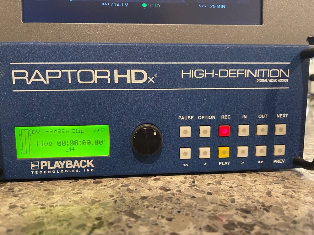 Playback Technologies Raptor HDx Digital Video Assist perfect working order