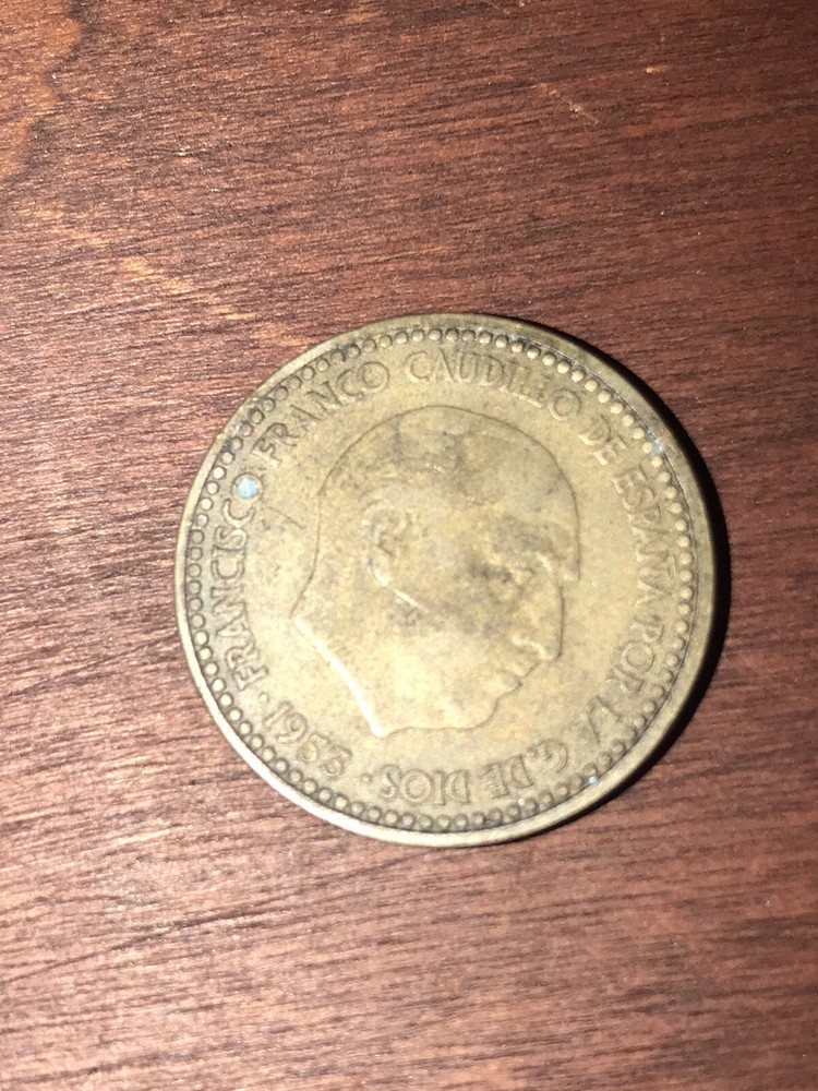 A Spanish Peseta From 1953 Star 19,62