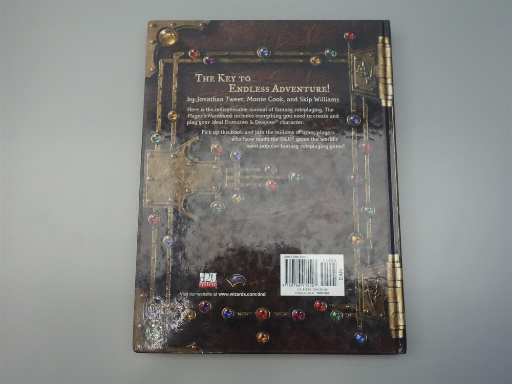 Dungeons & Dragons, D&D: Player's Handbook (3rd edition, 1st printing)