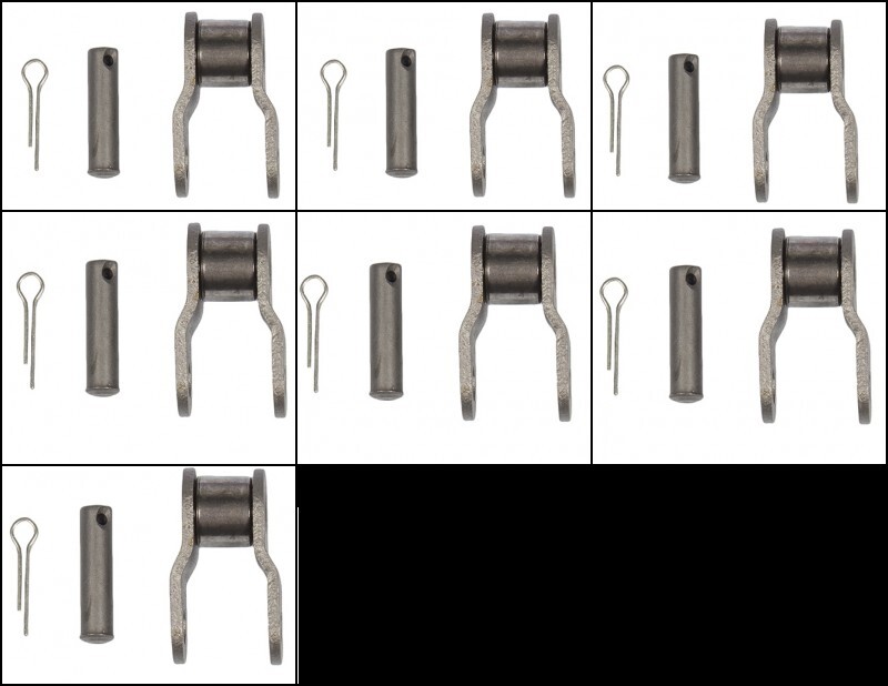 7 Each OFFSET LINKS For #60 ROLLER CHAIN #60, 0.75" PITCH