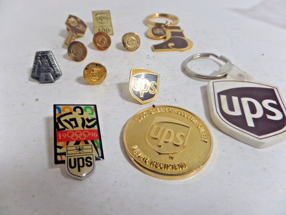UPS pins key chains token Lot