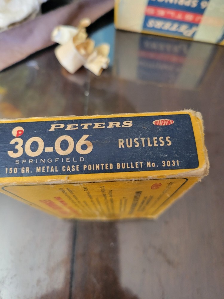 Peters Rustless 30-06 Springfield Box 150gr Smokeless Ammo, Empty Box