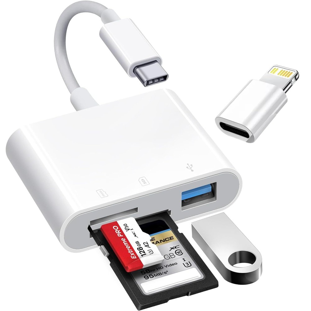 USB C Memory Card Reader Adapter High Speed Hub For MacBook iMac iPhone Android