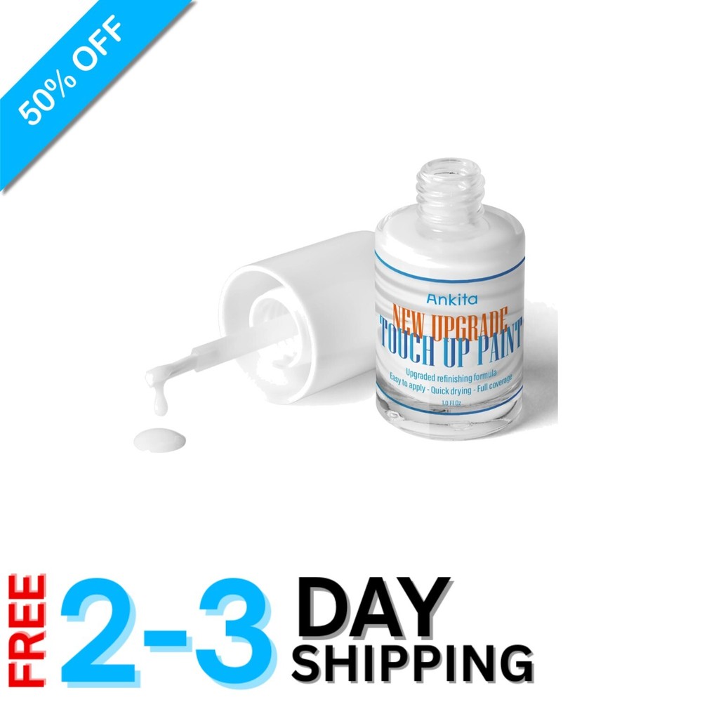 Gloss White Sink & Appliance Touch Up Paint - Waterproof, Quick Drying Formula