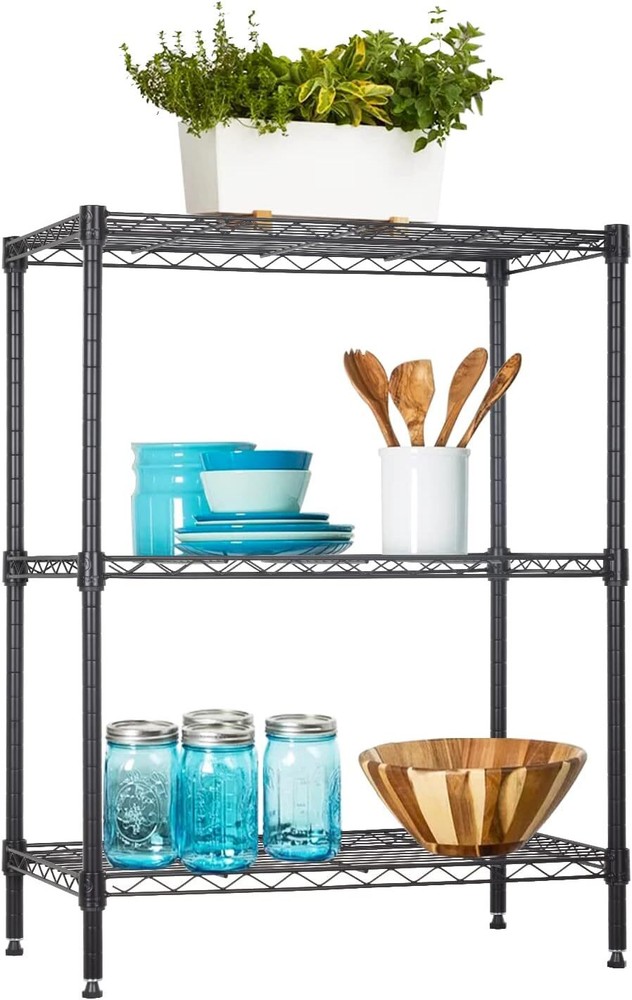 4 Tier Shelving Unit NSF Wire Shelving Shelving Organizer 1000 Load Capacity