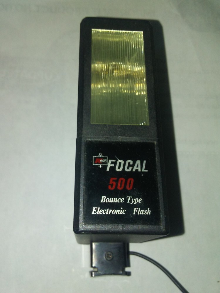 Focal 500 bounce type Electronic Flash Original Vintage Kmart