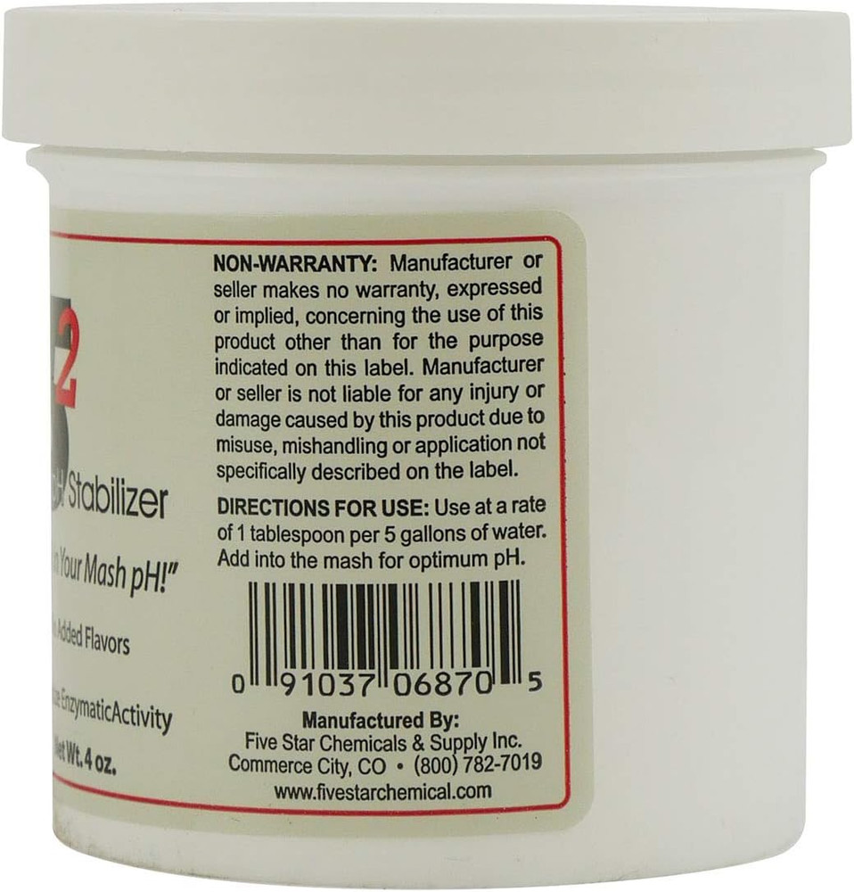 5.2 Ph Stabilizer - 1 Lbs - Lock Mash & Kettle Water at 5.2 Ph