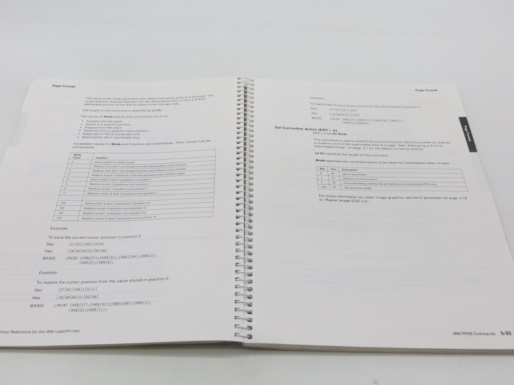 IBM Technical Reference for the IBM LaserPrinter (1990, Paperback) vintage book