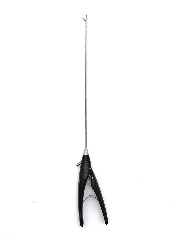 Aesculap PL415R, ADTEC Durogrip Laparoscopic Needle Holder, Right curve, 370mm