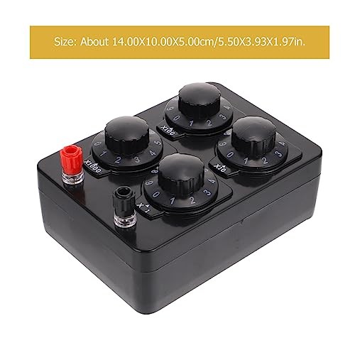 Variable Resistance Box 0-9999 Ohm, Simple Adjustable Resistor Decade Physical