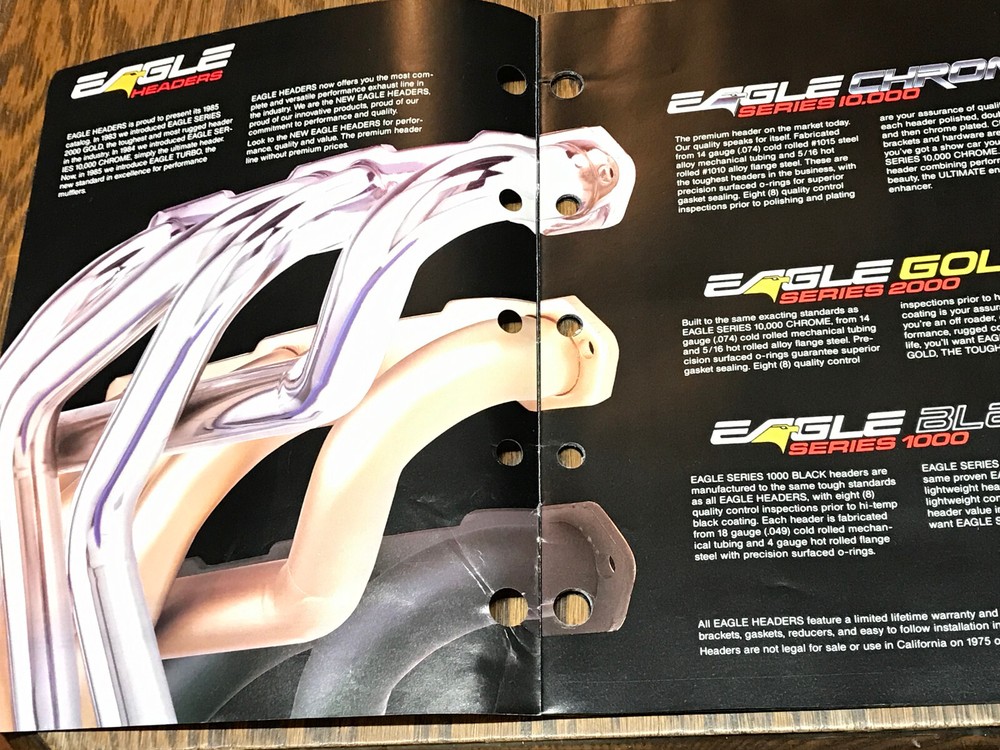 Eagle Performance Headers Catalog 1985
