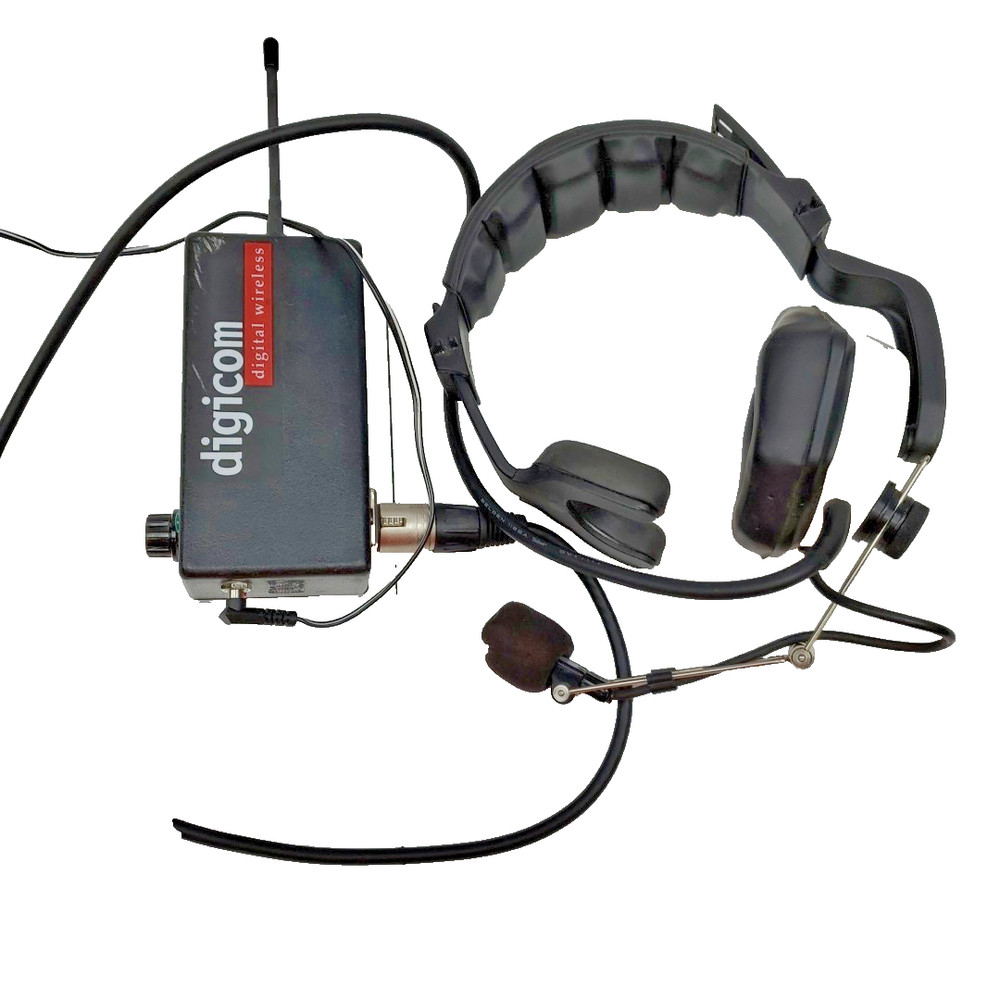 Eartec Digicom STX1000 Belt Intercom w/ Headset Tested Working