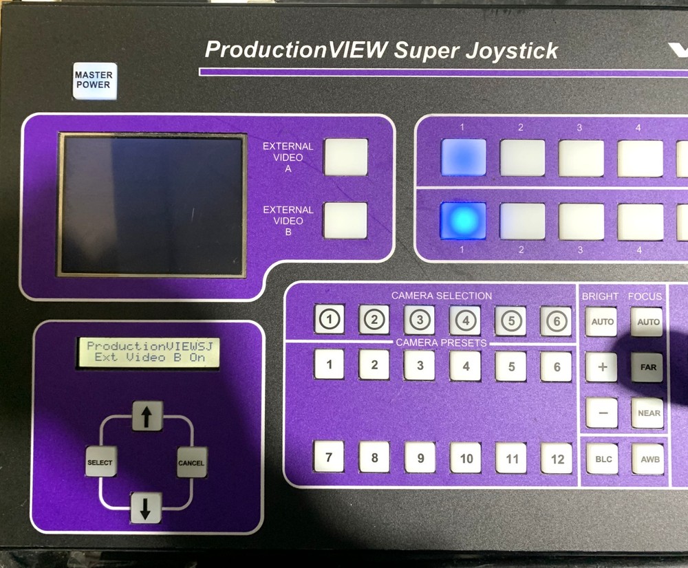 Vaddio ProductionView Super Joystick Camera Controller Power Tested