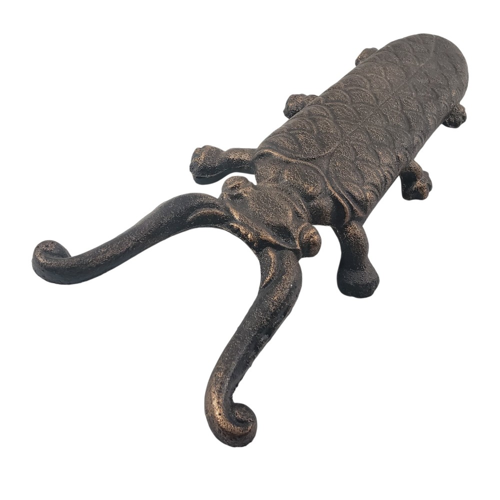 Cast Iron Bug Beetle Figural Boot Jack Tool Horn shoe tool brown Rustic western