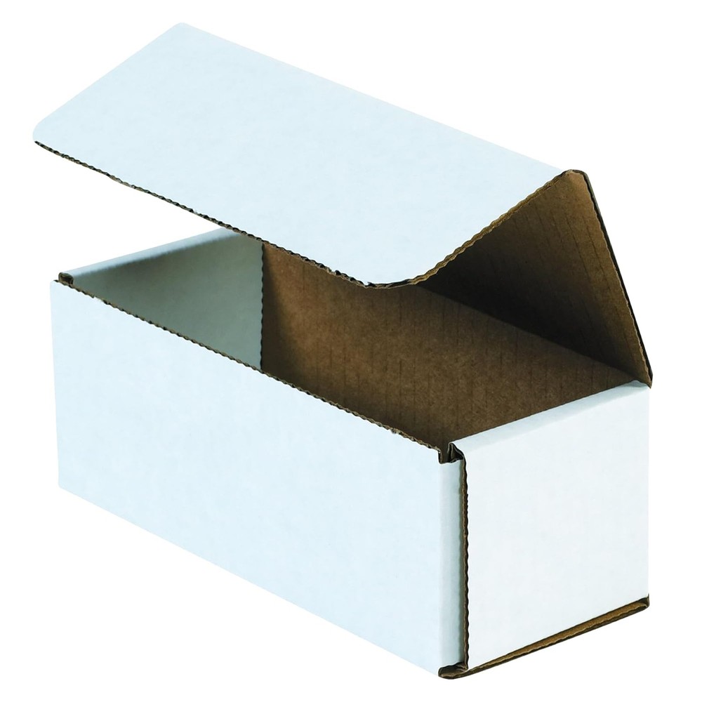 Aviditi White Corrugated Cardboard Mailing Boxes, 9x6x3" 50-Pack White,