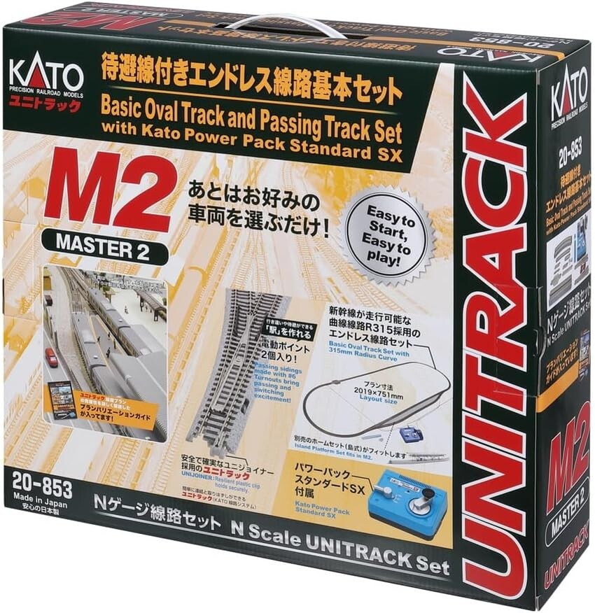 KATO N Gauge M2 Endless Basic Set Master 2 W/ Standby Line 20-853 Model Train