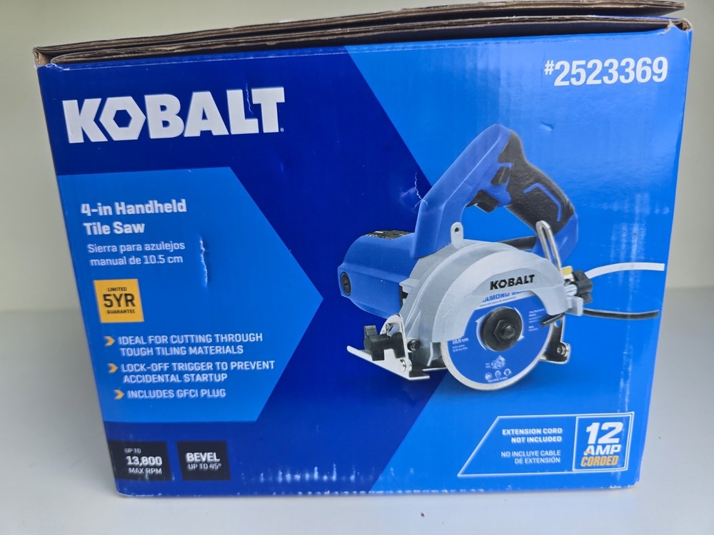 Kobalt 4-in Handheld Tile Saw (59207)