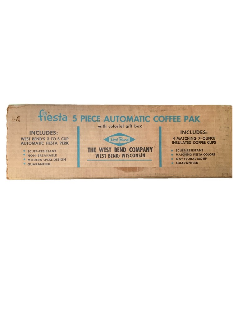 Fiesta Automatic Coffee Pak BNIB