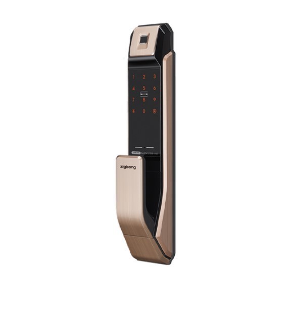 Filtertech Zigbang Fingerprint door lock with push-pull handle SHP-P71