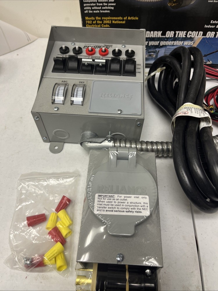 Reliance Portable Generator Power Transfer Kit