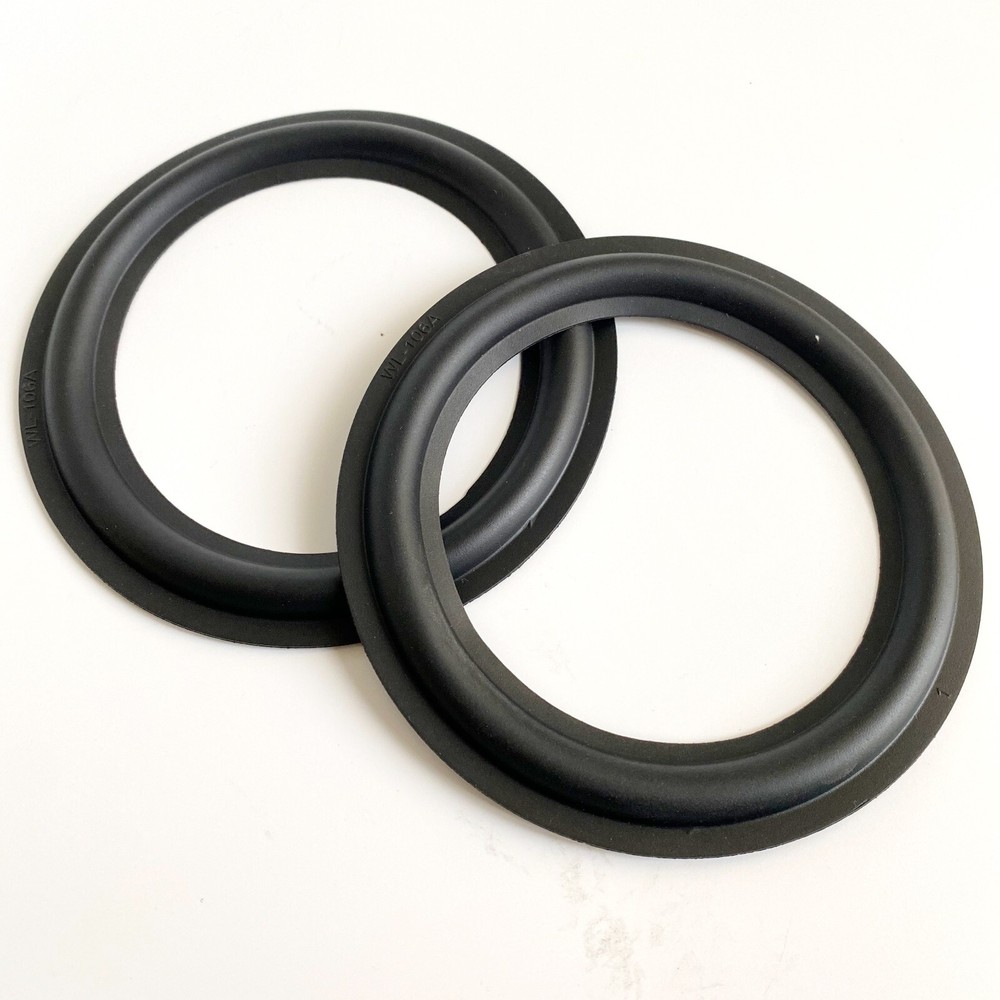 2 Replacement 4.5" Speaker Rubber Surrounds For Speaker Edge Repair Soft