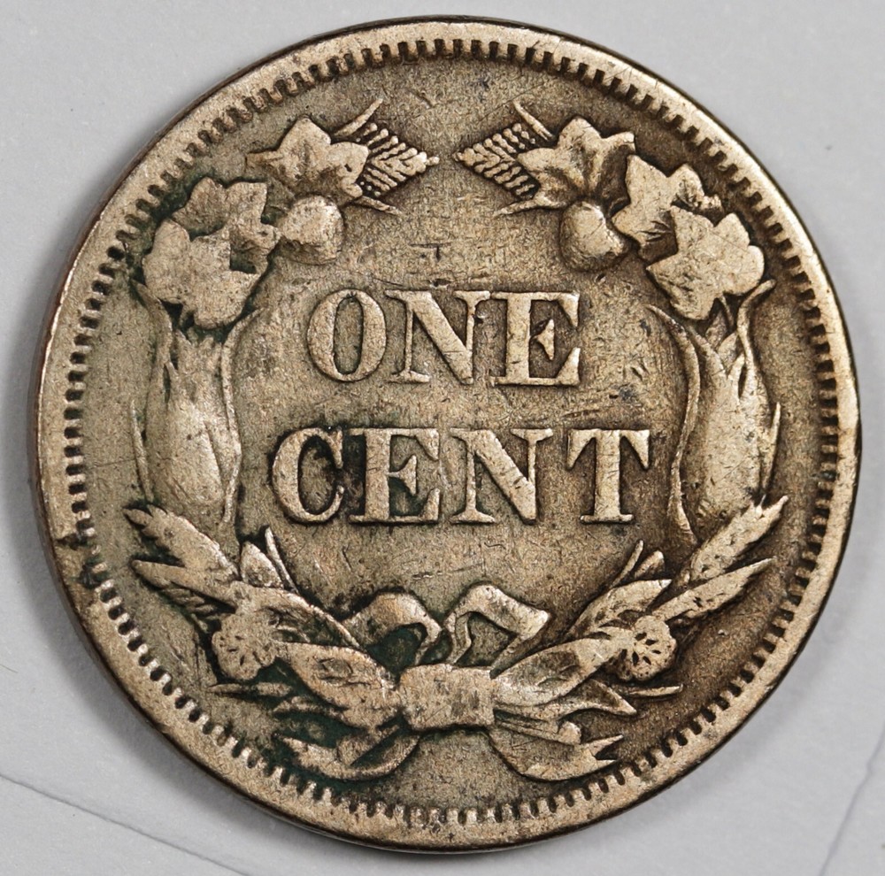 1858 Flying Eagle Cent. Natural Uncleaned. VF. 203587