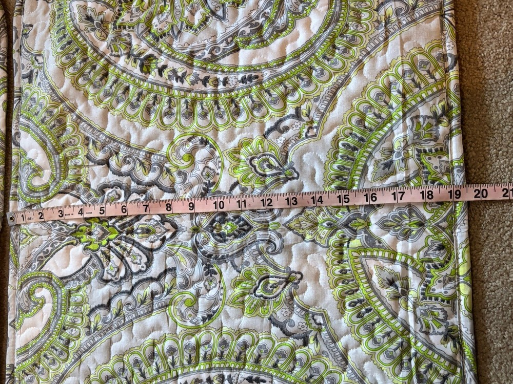 Southshore Fine Linens Pillow Covers Paisley Boho Green