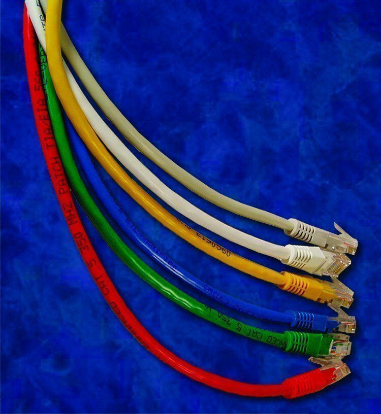 25 Pack - 3ft CAT5e Ethernet Network LAN Router Patch Cable Cord - Pick Colors