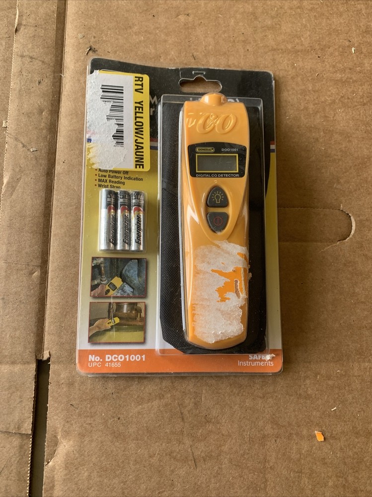 General Tools DCO1001 Carbon Monoxide Detector Meter - NEW
