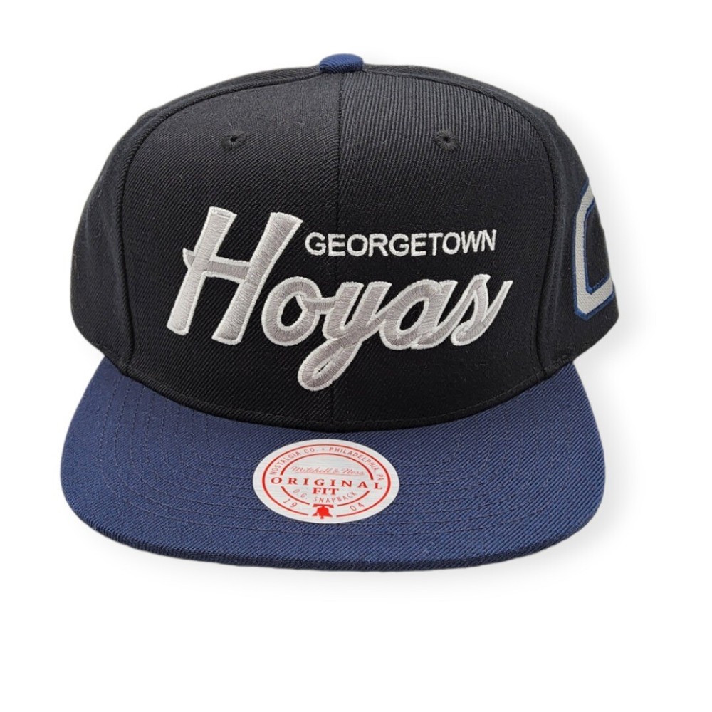 Mitchell & Ness Georgetown Hoyas Team Script 2.0 Adjustable Snapback Hat Cap