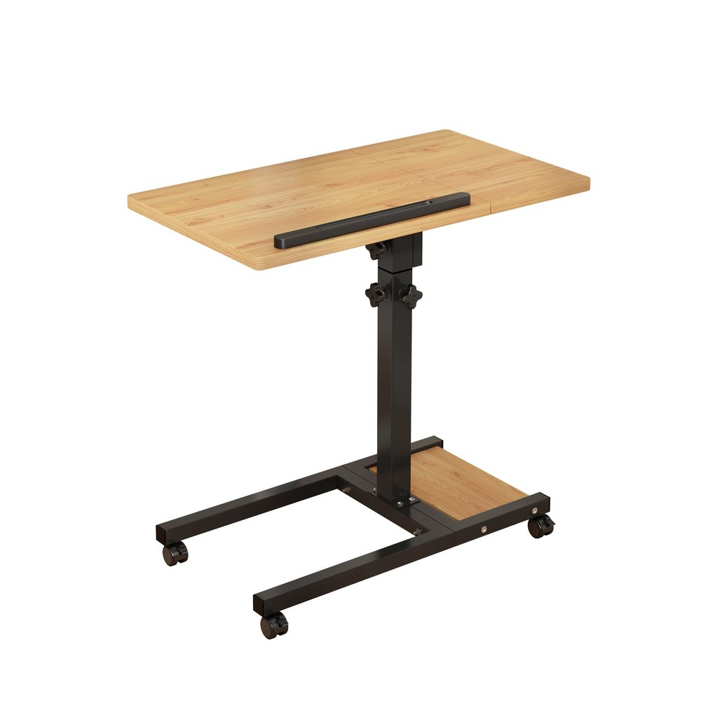TigerDad Mobile Adjustable Height Laptop Stand PC Computer Onesize, Wood