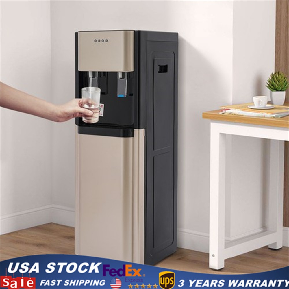 Bottom Load Hot/Cold Water Dispenser Cooler 5 Gallon Home/Office Stainless Steel