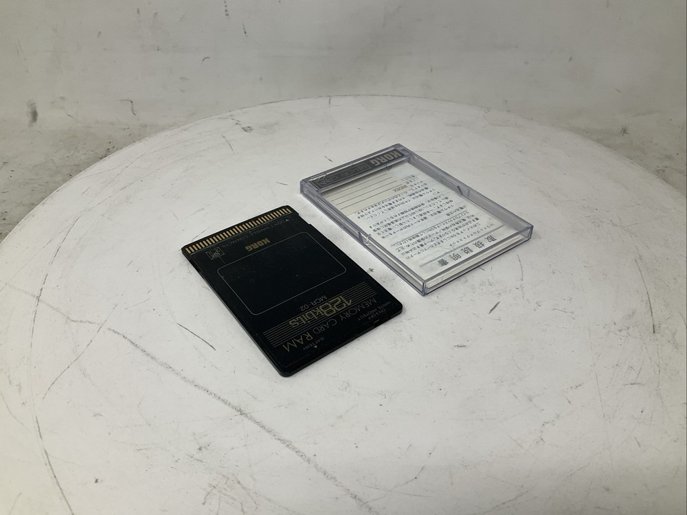 Korg MCR-02 Memory Card 128kbits 128 Kbits RAM with Plastic Case Used Read