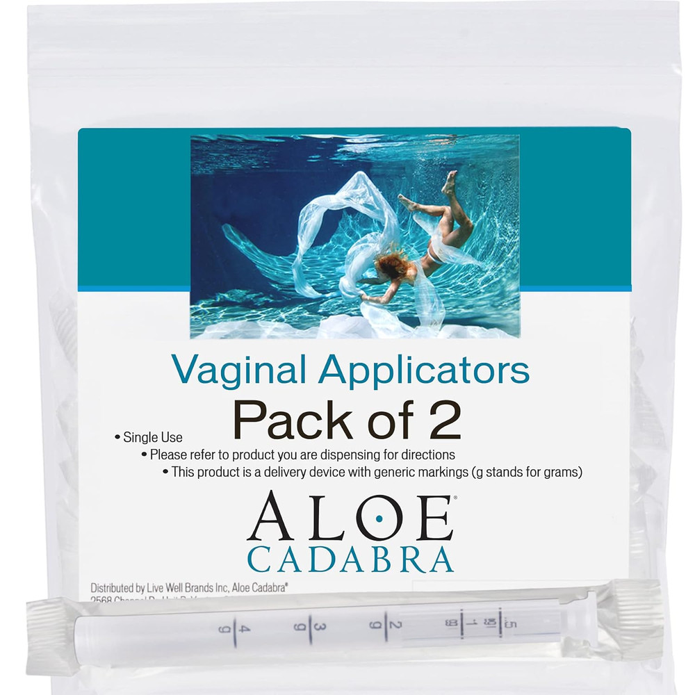 Extra Disposable Vaginal Applicators, Individually Wrapped, Threaded End for Ye