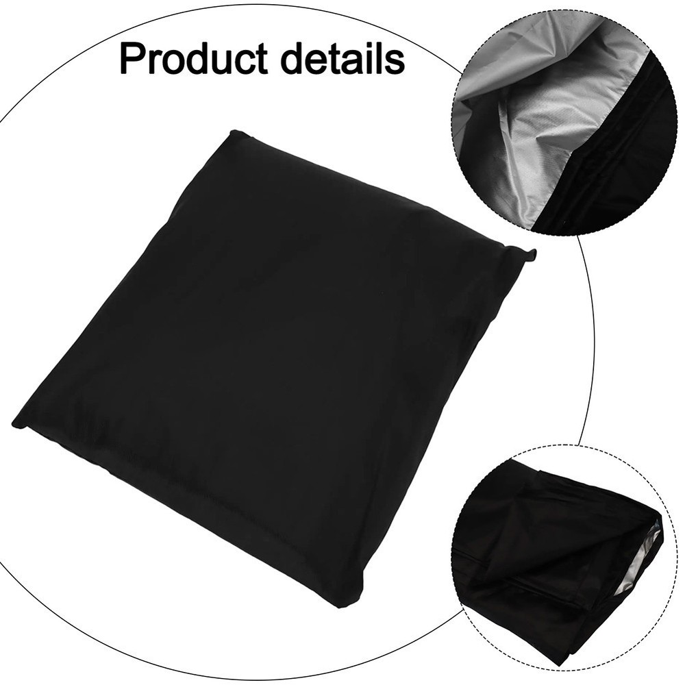 210D Rectangular Pool Cover Compatible with Inflatable and Metal Frame Pools