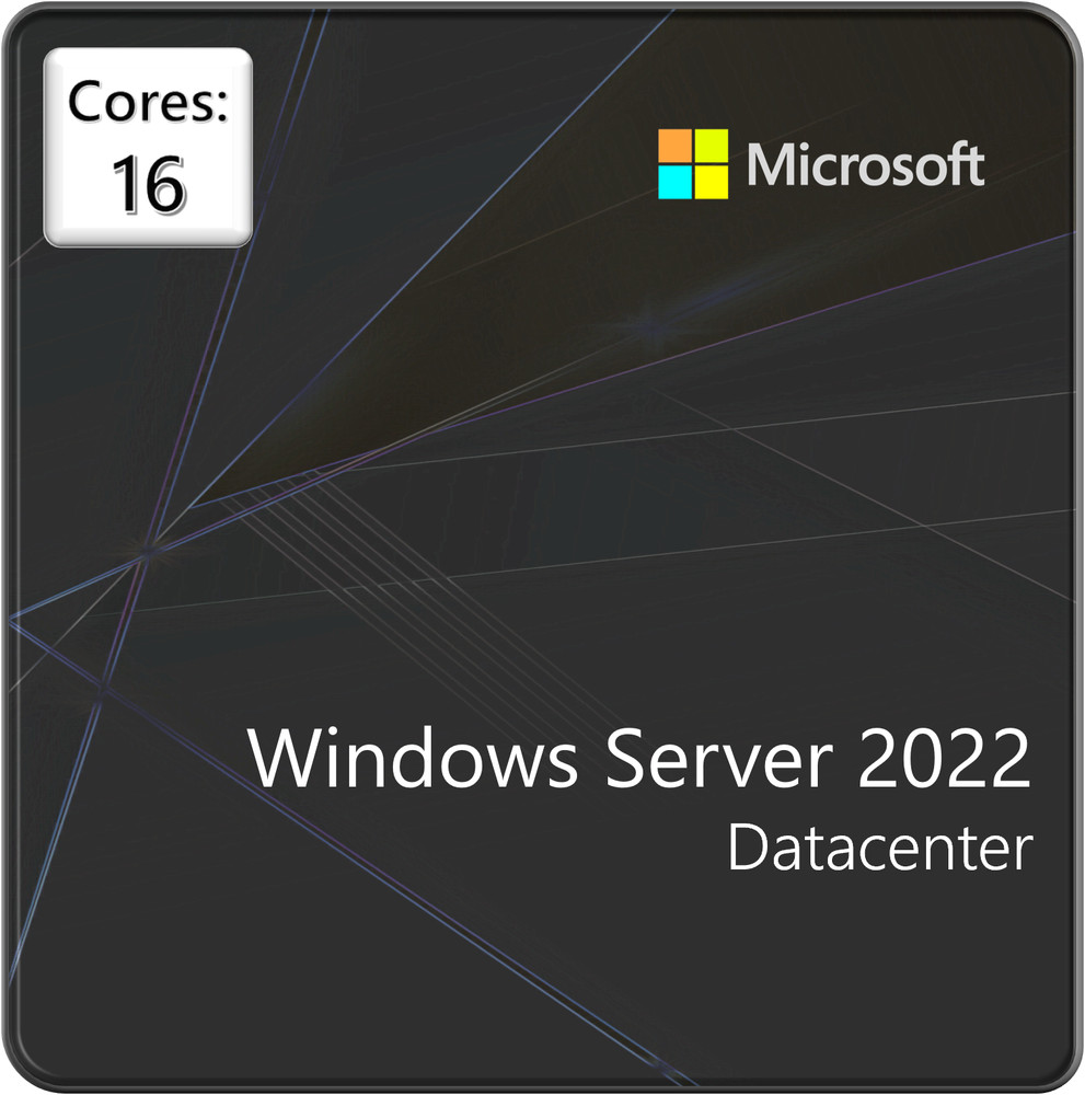 Windows Server 2022 Datacenter Edition - 16 Core License/∞VM (P71-09389)