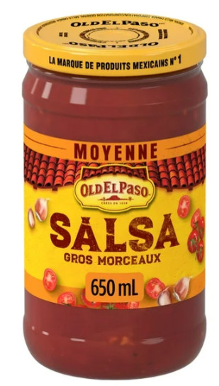 Old El Paso Thick n Chunky Medium Salsa, 650mL (2 Pack)