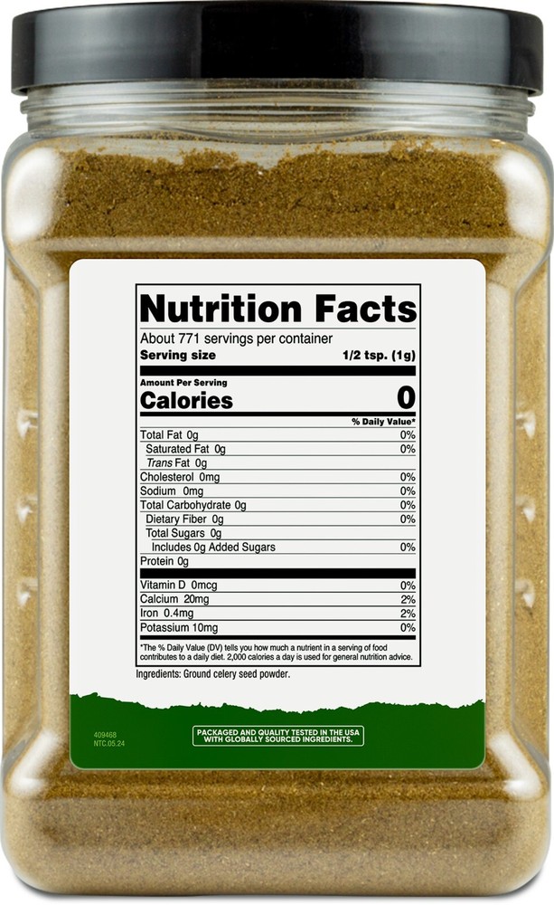 Nutricost Ground Celery Seed (1.7 Pound) Aromatic Ground Spice