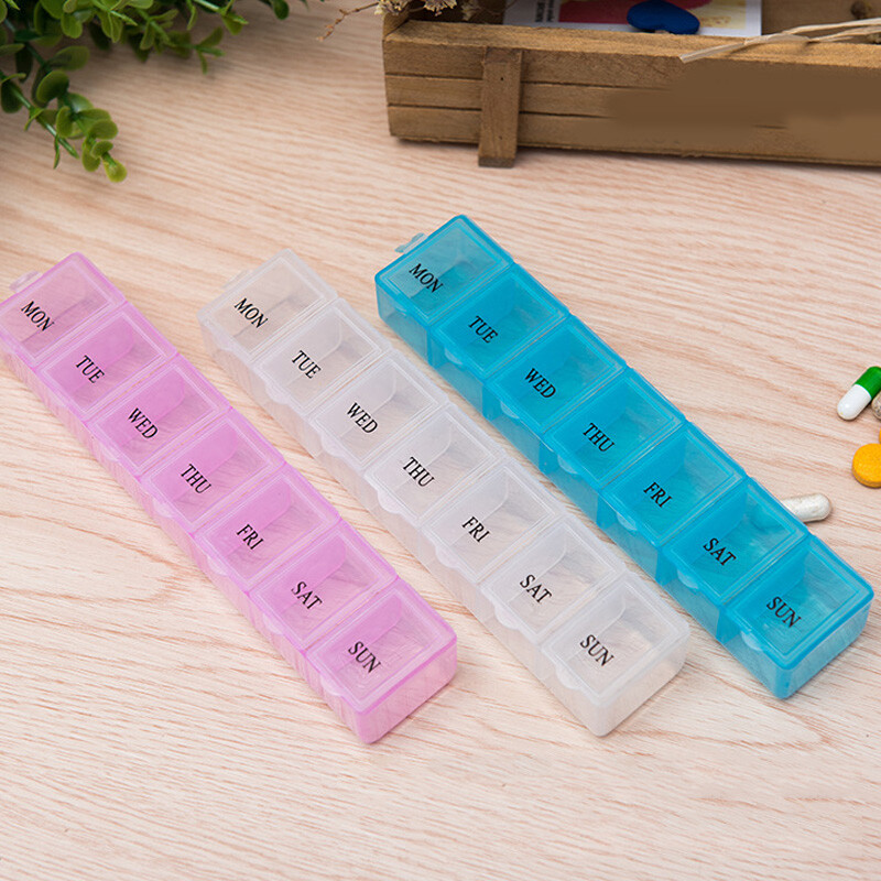 6inch Weekly 7 Days Tablet Medicine Storage Pill Box Organizer Container Case❄