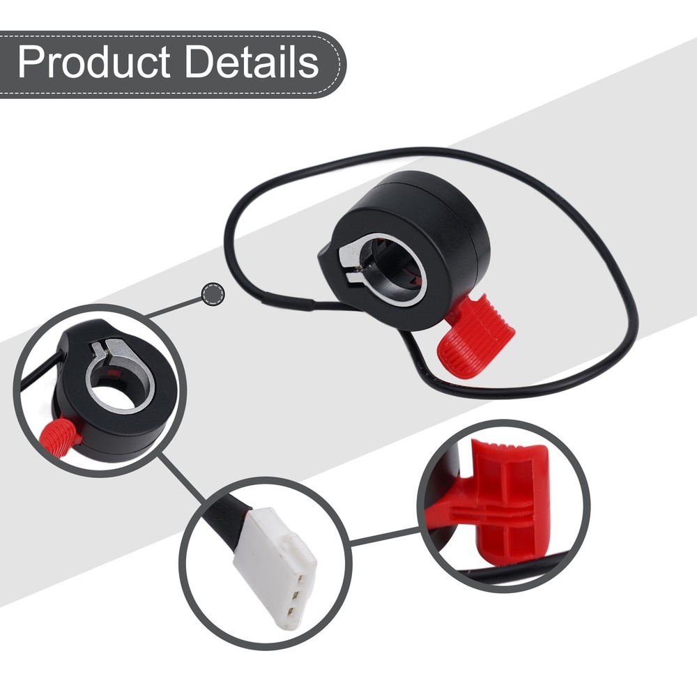 Black Red Design Electric Scooter Thumb Accelerator Finger Hall Sensor