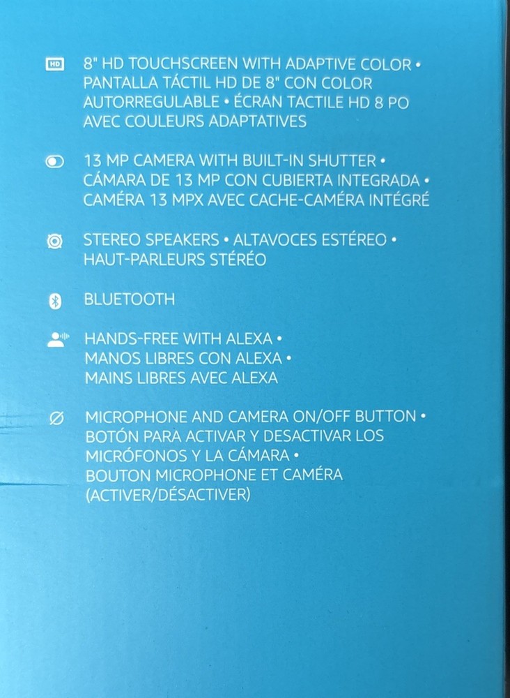 Amazon Echo Show 8 (2nd Gen) Smart Display Speaker - Charcoal