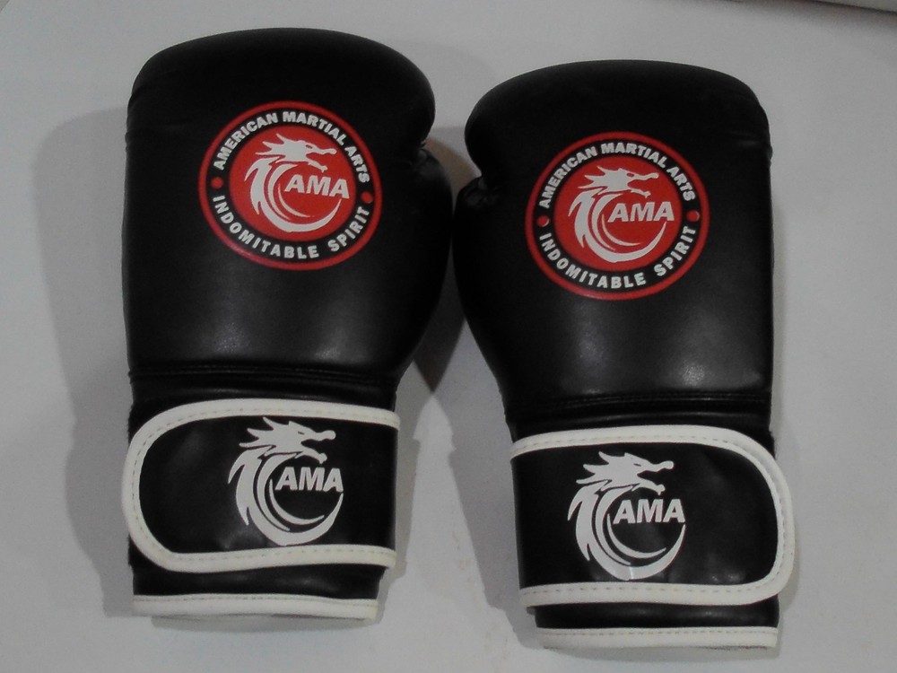 AMA Boxing Gloves - 12oz - Black