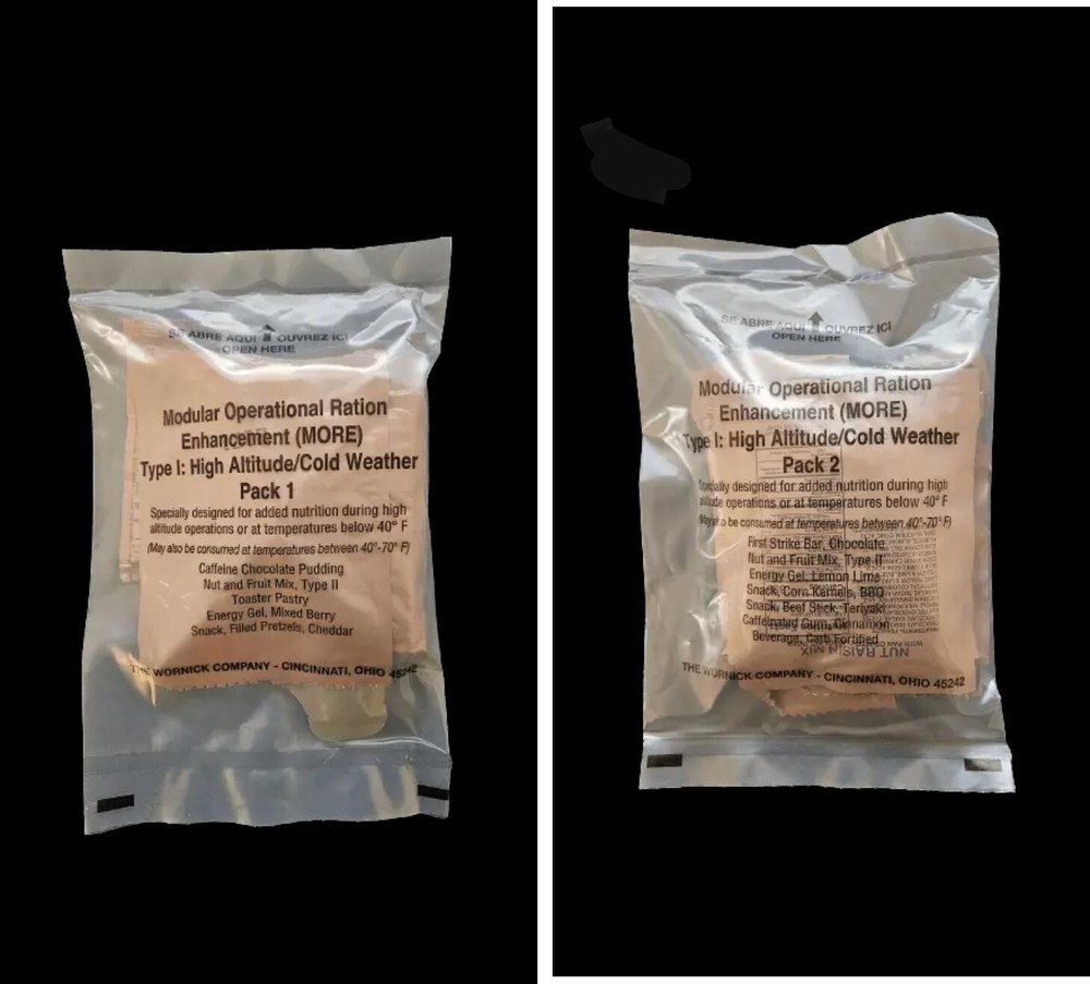 Modular Operational Ration Enhancement [MORE] Rations - Type I - Inspection 2026