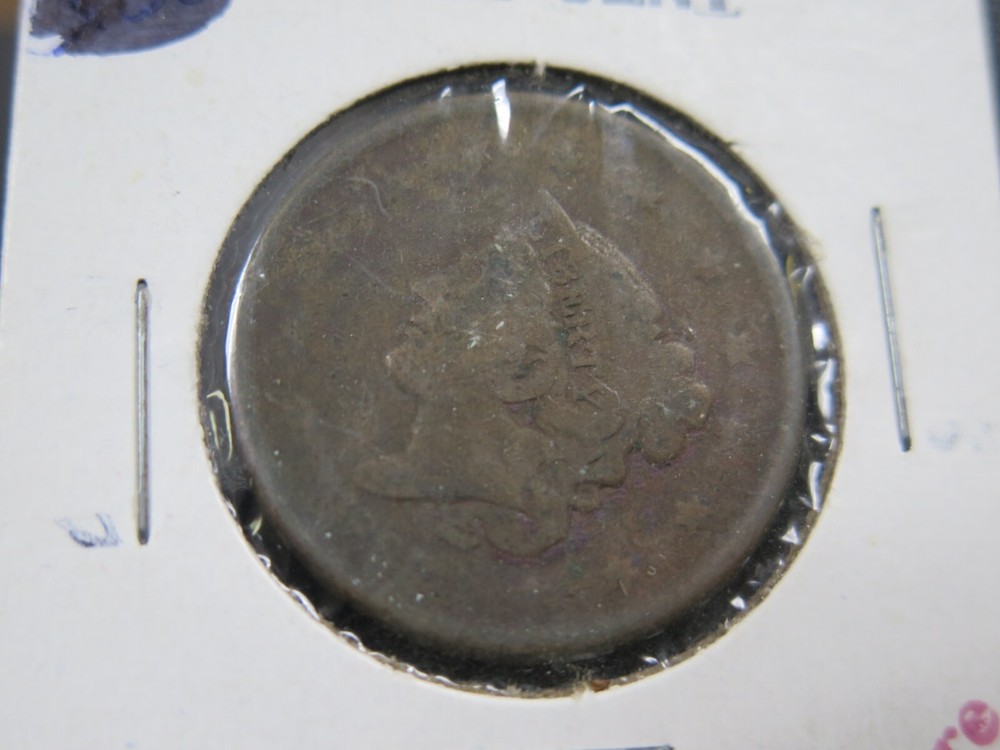 1837 Large Cent Coin vintage US Coin