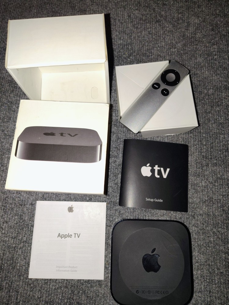 Apple TV 3rd Gen A1469 Media Streamer w Remote Box 1080p HDMI Untested