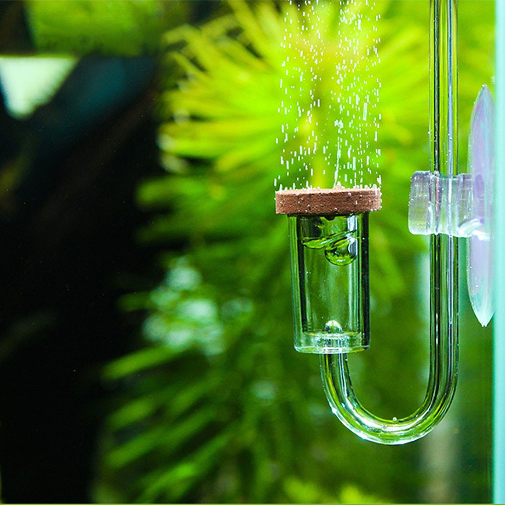 Acrylic Transparent CO2 Diffuser Atomizer Bubble Counter For Aquarium Plants