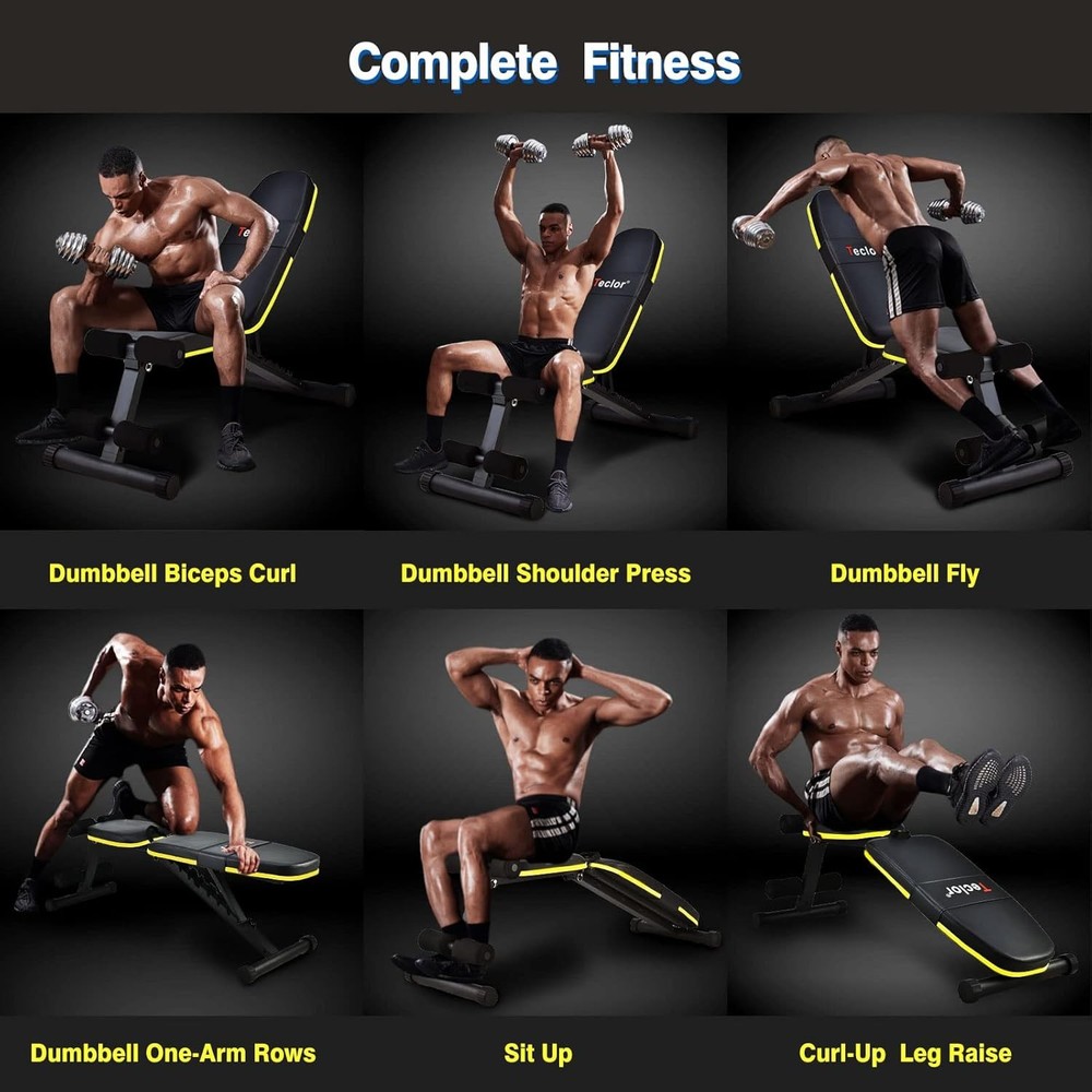 Adjustable Weight Bench, Foldable Workout Benches for Home Gym