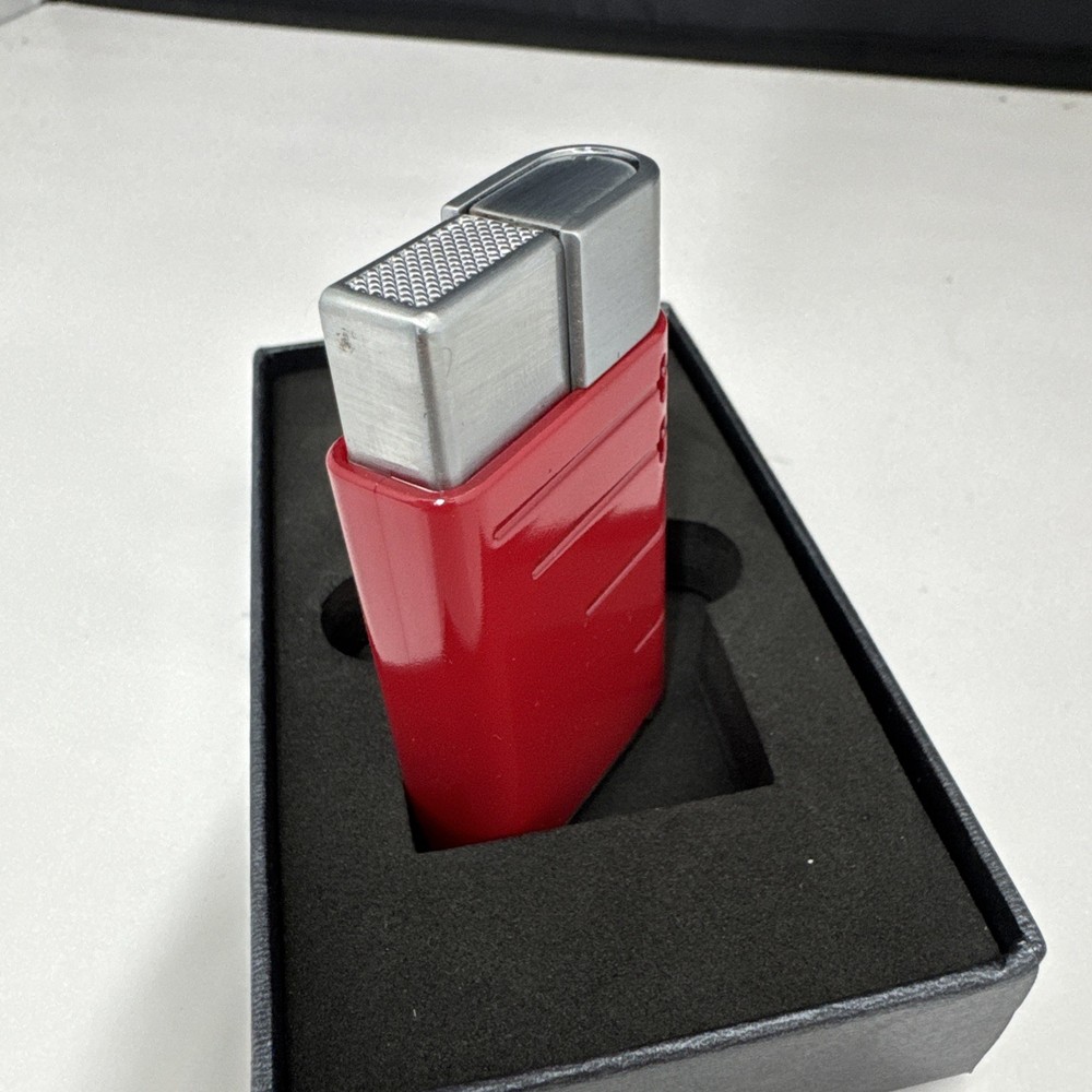 XIKAR Linea Single Jet Cigar Lighter - Red - 503RD - New