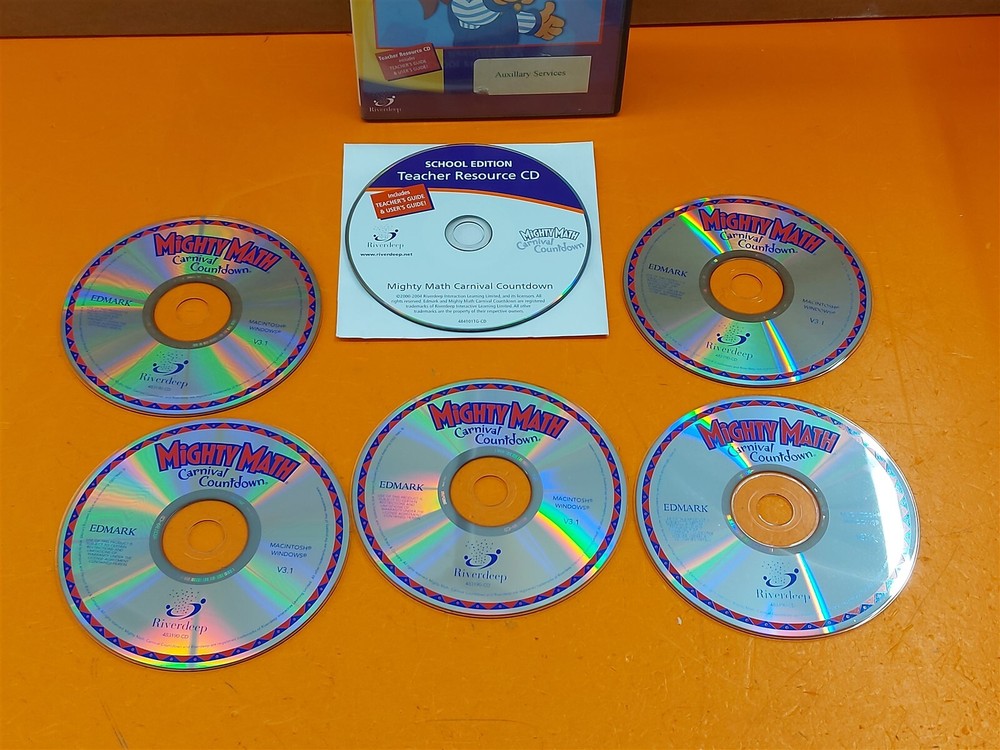 ⭐️⭐️⭐️⭐️⭐️ Mighty Math Carnival Countdown Grades K-8 Teacher + Student Disk Set