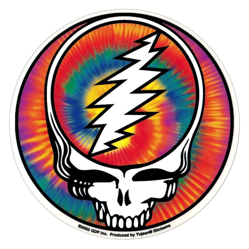 Grateful dead steal your face tie dye sticker